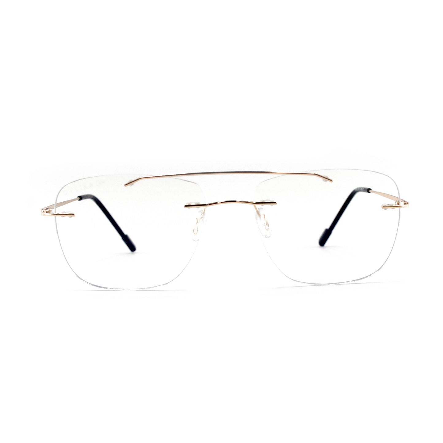 Ottika Care - Lunettes anti-lumière bleue | Sans monture R 001 | Revêtement Vert & Bleu