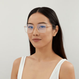 Saint Laurent Spectacle Frame | Model SL 491 (006) - Shiny Light Gold