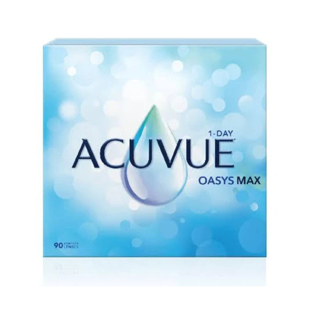 Acuvue® Oasys Max 1-Day (courbure de base 8,5) - Sphère | Packs de 30 et 90 