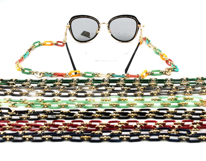 vêtements de charme | Chaîne de lunettes multicolore | Numéro de modèle 037