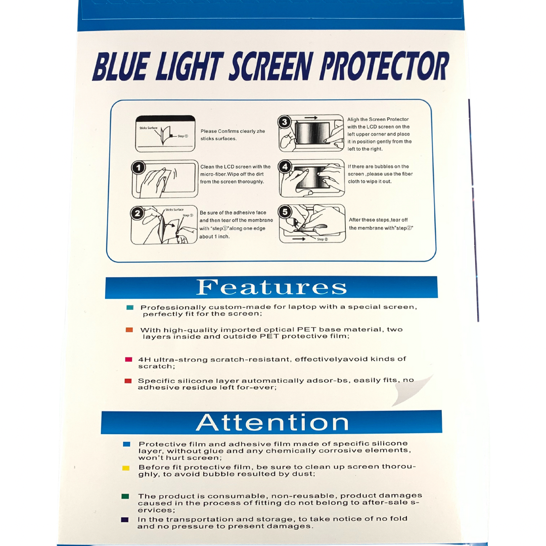 Anti-Blue Light Screen Protector for iPad in Different 5 sizes