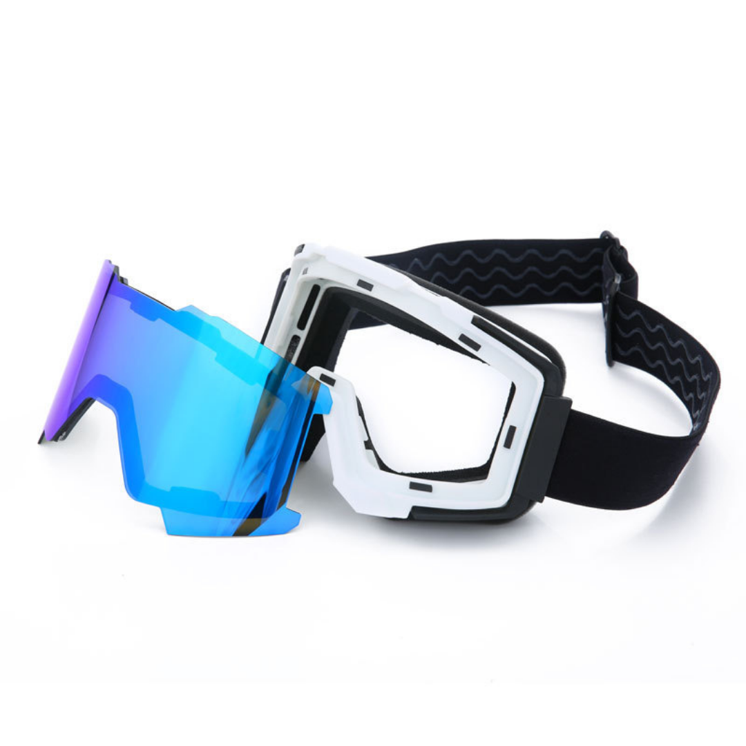 Maschere da sci e snowboard 04 adulto - blu/nero